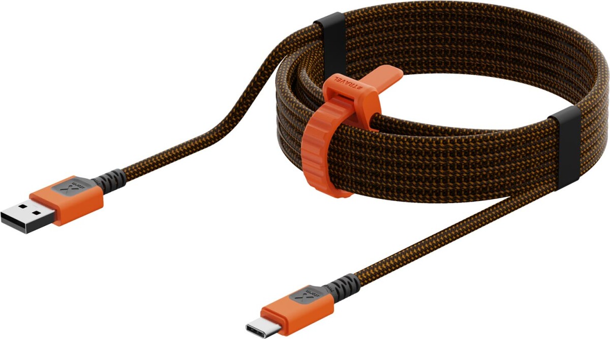 Xtorm - Xtreme Usb-A Usb-C Kabel - Sort - 15M