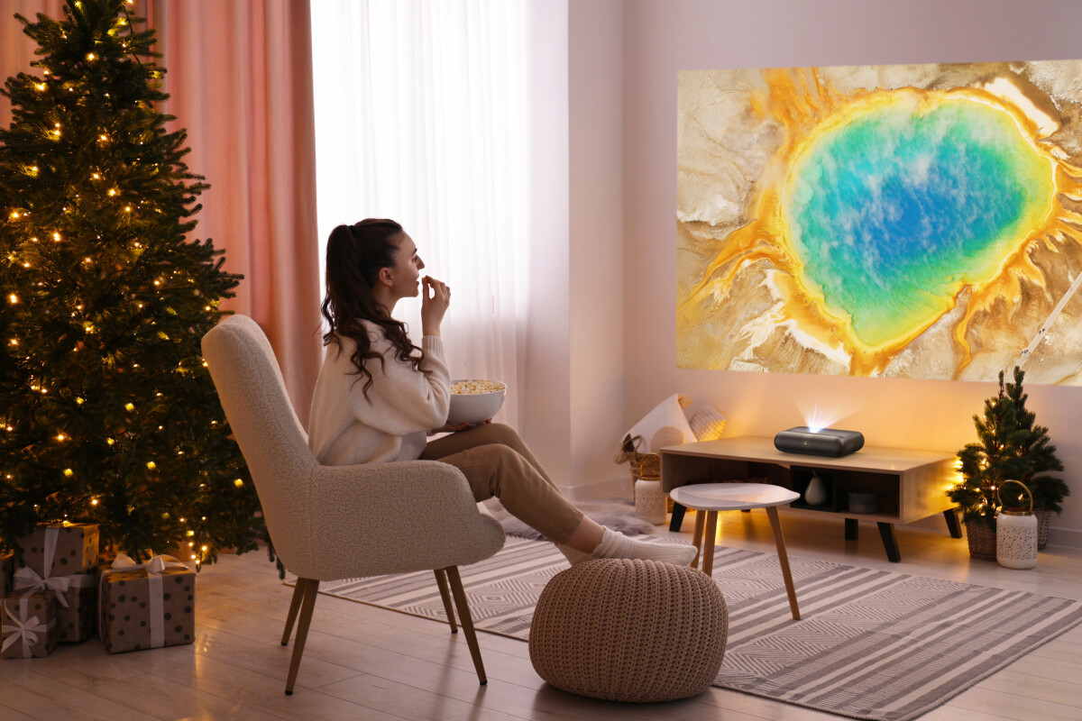 Yaber - K300S Dlp 3X Rgb Laser Ust Home Cinema Projector