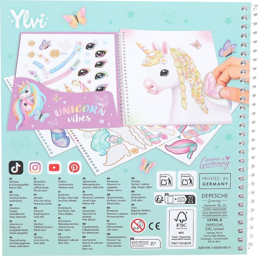 Ylvi - Create Your Special Unicorn Sticker Bog