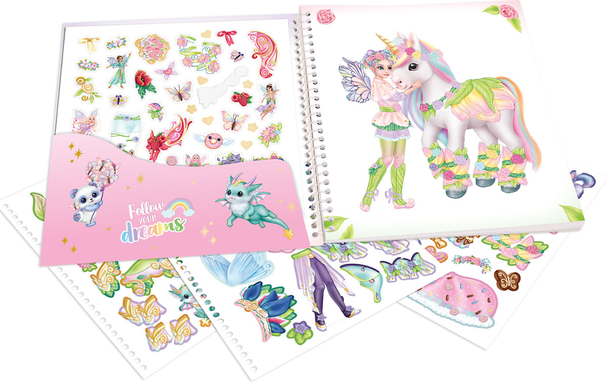 Klistermærkebog Til Børn - Dress Me Up - Ylvi