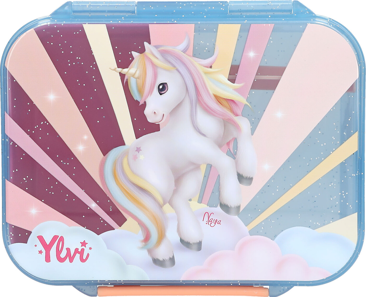 Ylvi - Madkasse Sugar Pop - Semi-Transparent Blue