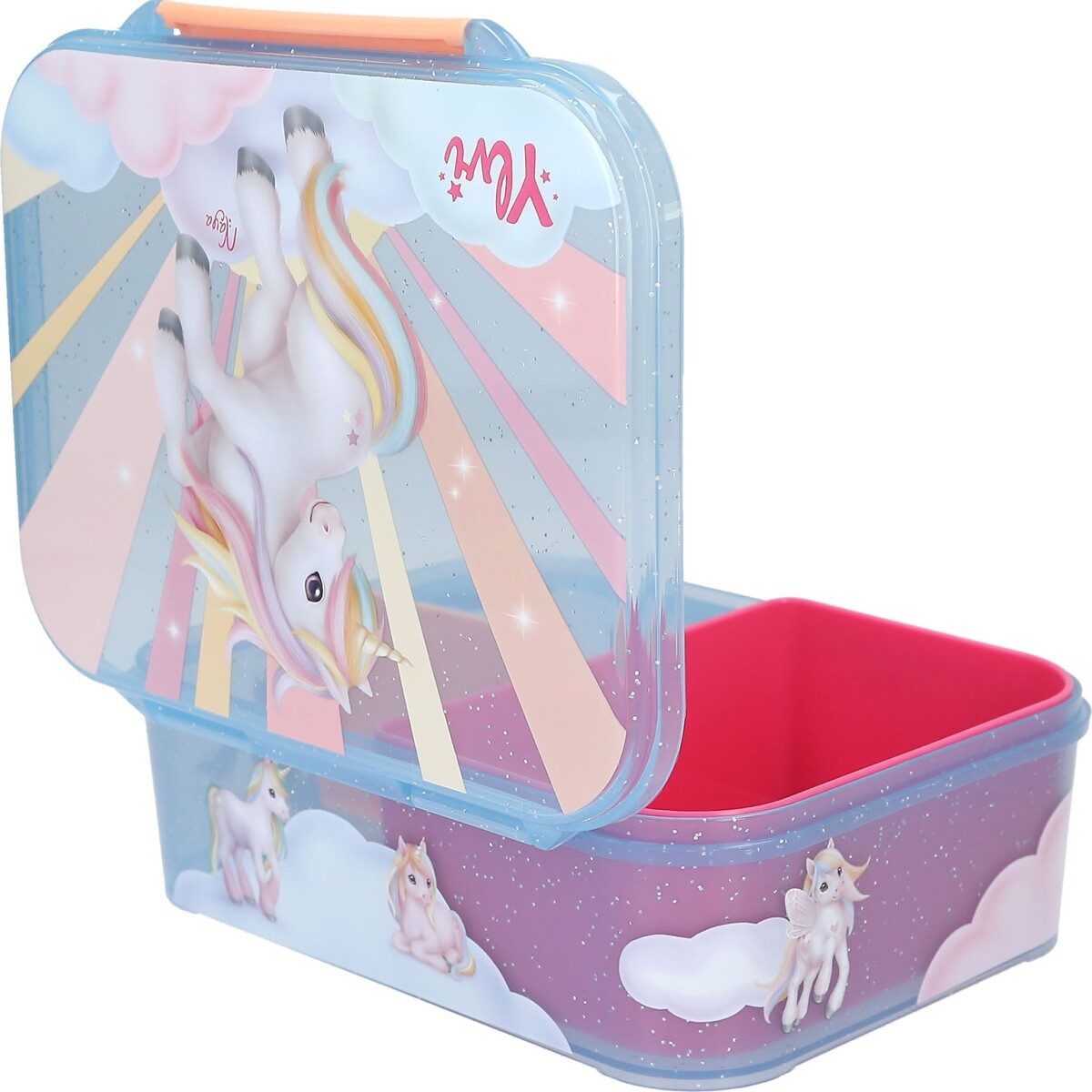 Ylvi - Madkasse Sugar Pop - Semi-Transparent Blue