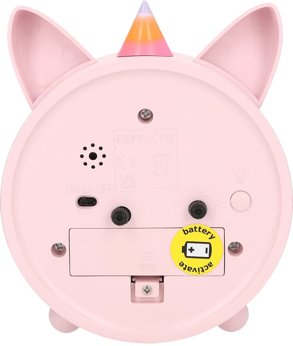 Enhjørning Vækkeur Til Børn - Lyserød - Ylvi