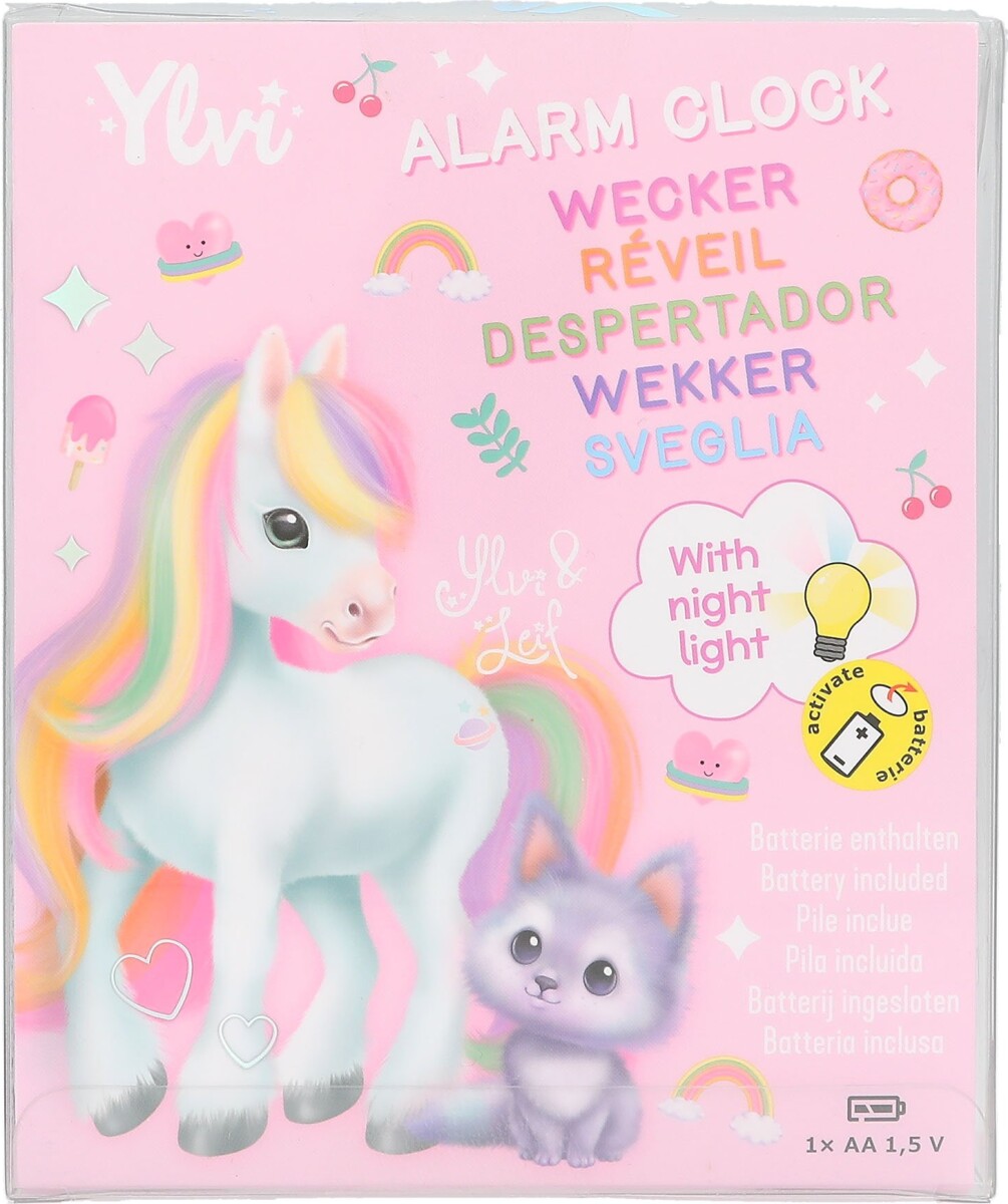Enhjørning Vækkeur Til Børn - Lyserød - Ylvi