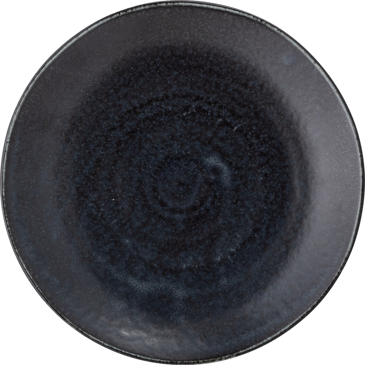 Bloomingville - Yoko Tallerken - Sort - Porcelæn - Ø 24 Cm - 4 Stk