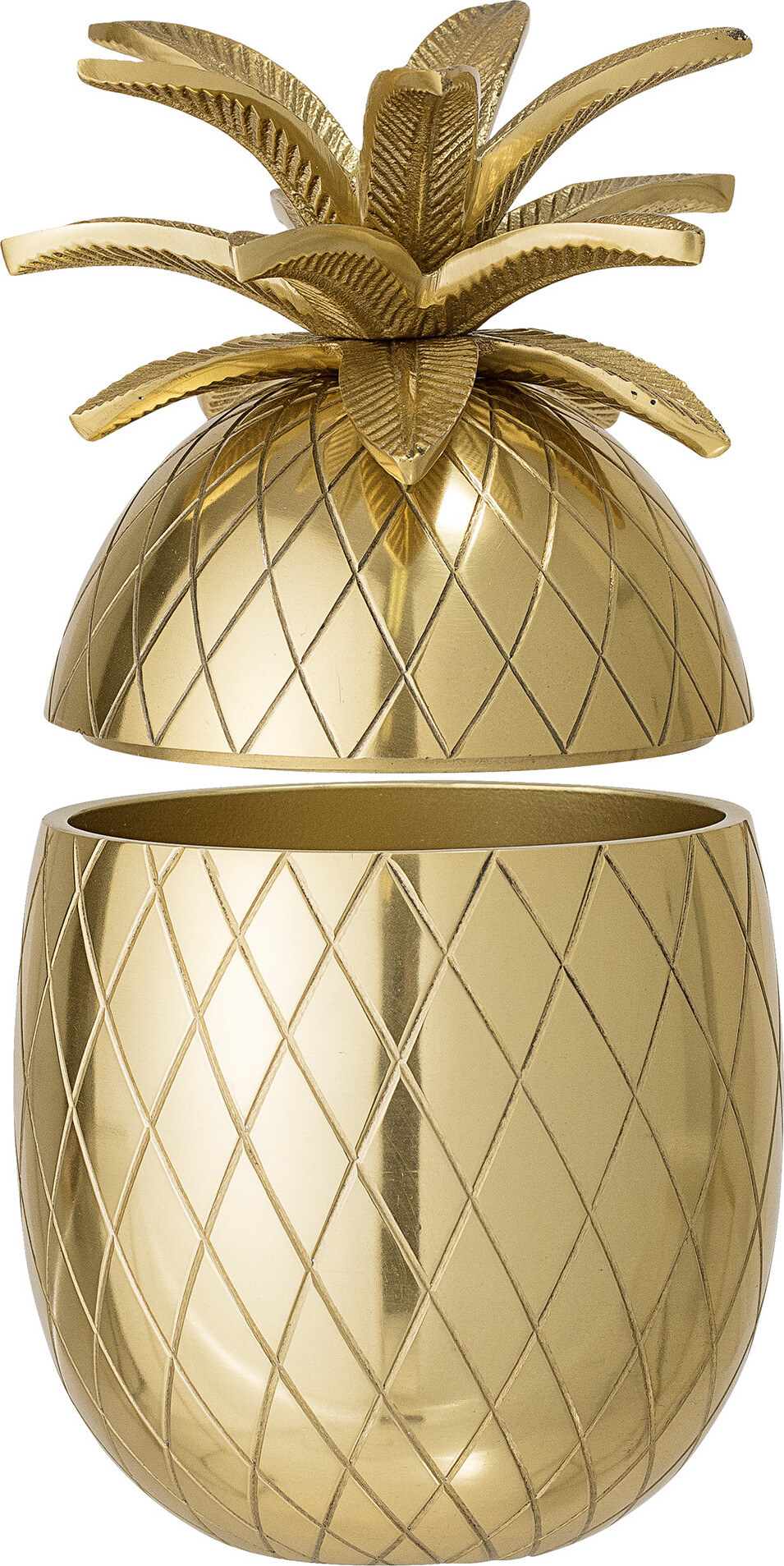 Bloomingville - Ananas Isspand Med Låg - Yuichi - Guld - Aluminium