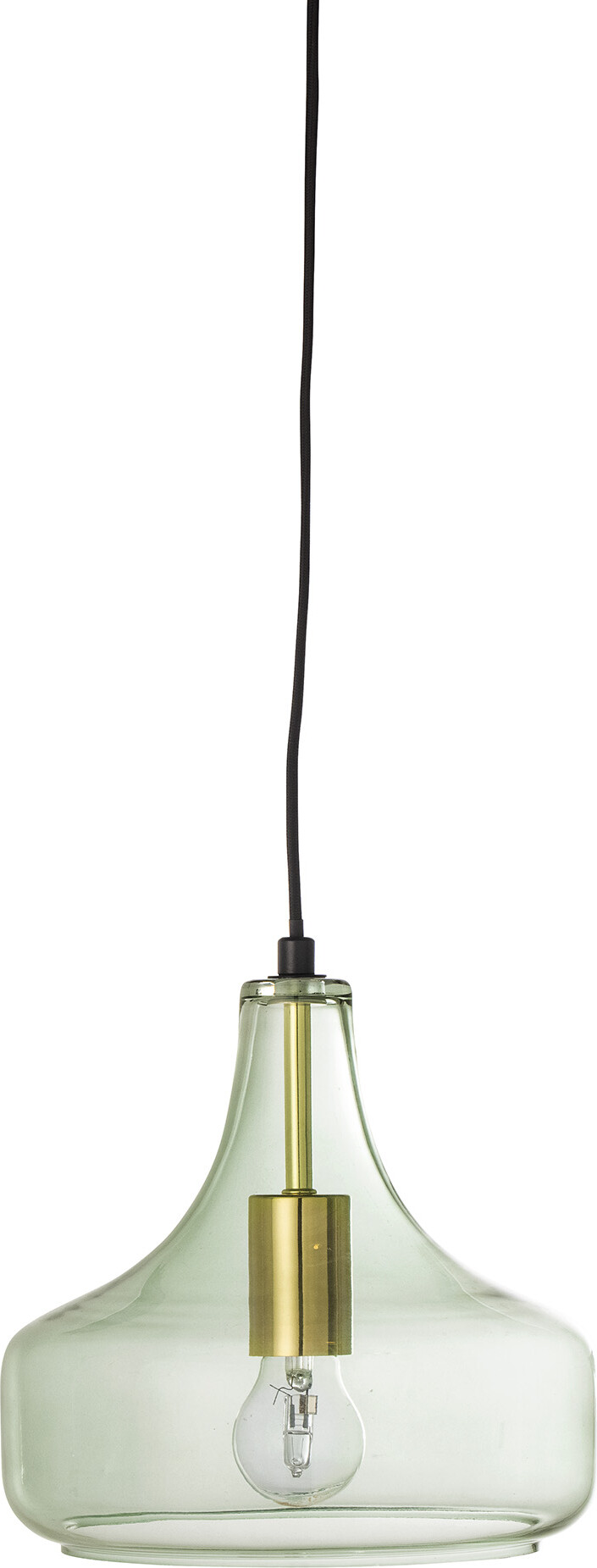 Bloomingville - Yuser Pendel Lampe - Grøn - Glas