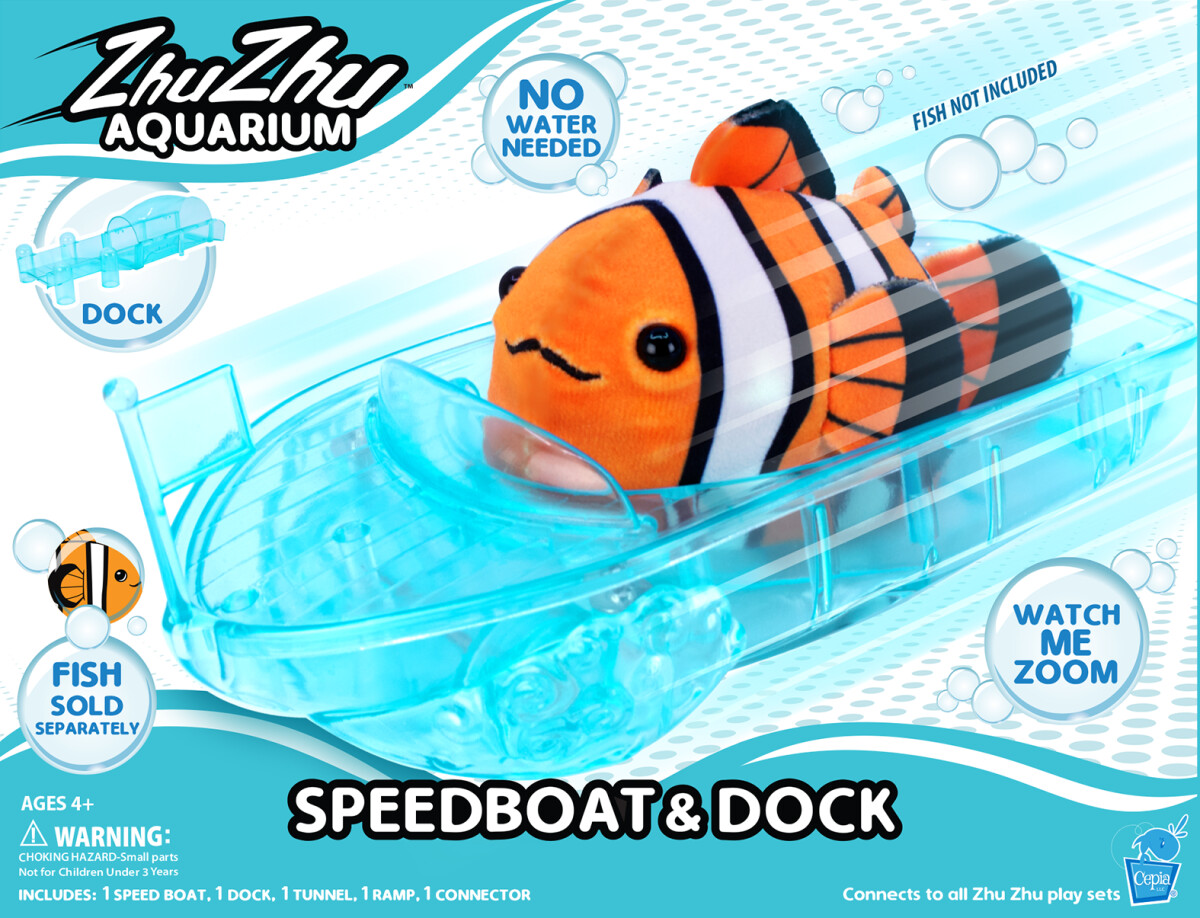 Zhu Zhu Aquarium - Speedbåd Dok