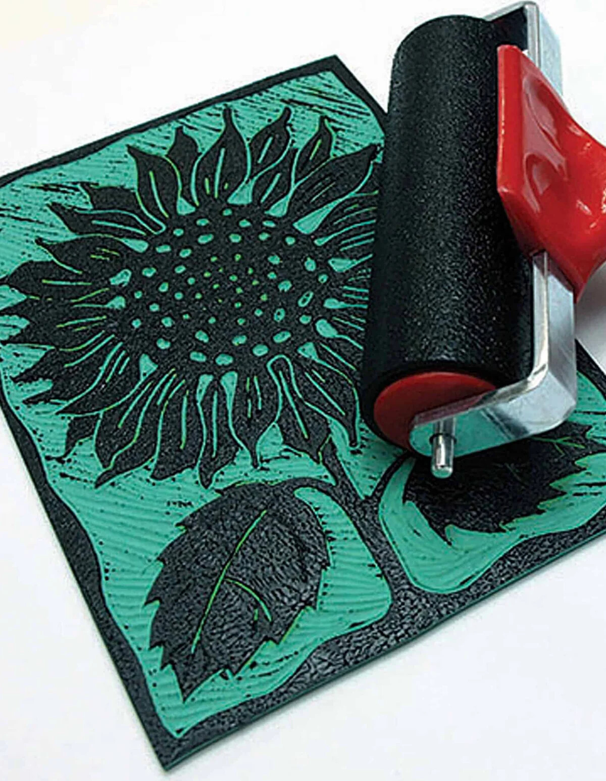 Linoleumsplader - 3 Mm - A6 - 10 Stk - Grøn - Zieler