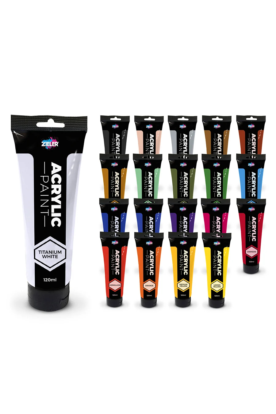 Zieler - Premium Akryl - Lampe Sort - 120Ml