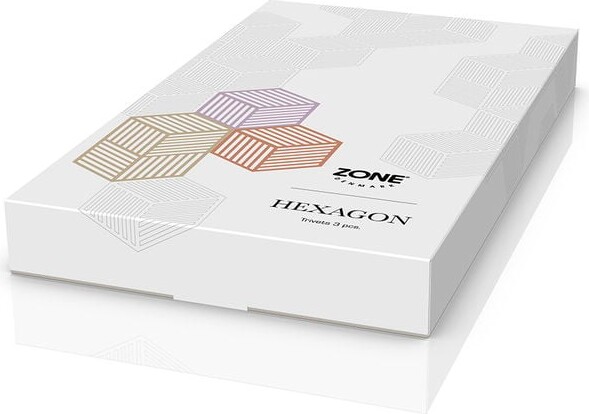 Zone Denmark - Hexagon Bordskånere - 3 Stk - Lupin Varm Sand Lys