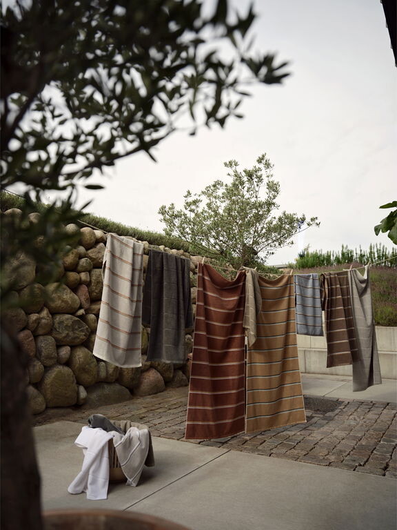 Zone Denmark - Sauna Badehåndklæde 140X70 Cm - Lysegrå Eukalyptus