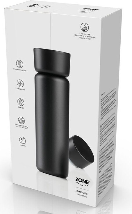 Zone Denmark - Singles Termokrus 650 Ml - Sort