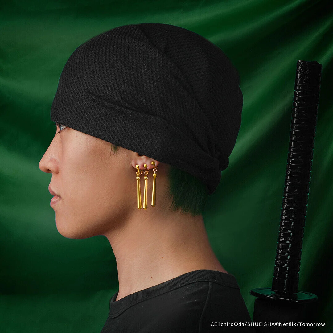 Zoro S Bandana And Earrings - One Piece Cr1990
