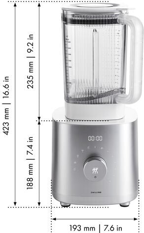 Zwilling - Enfinigy Power Blender 1 8 L - Sølv