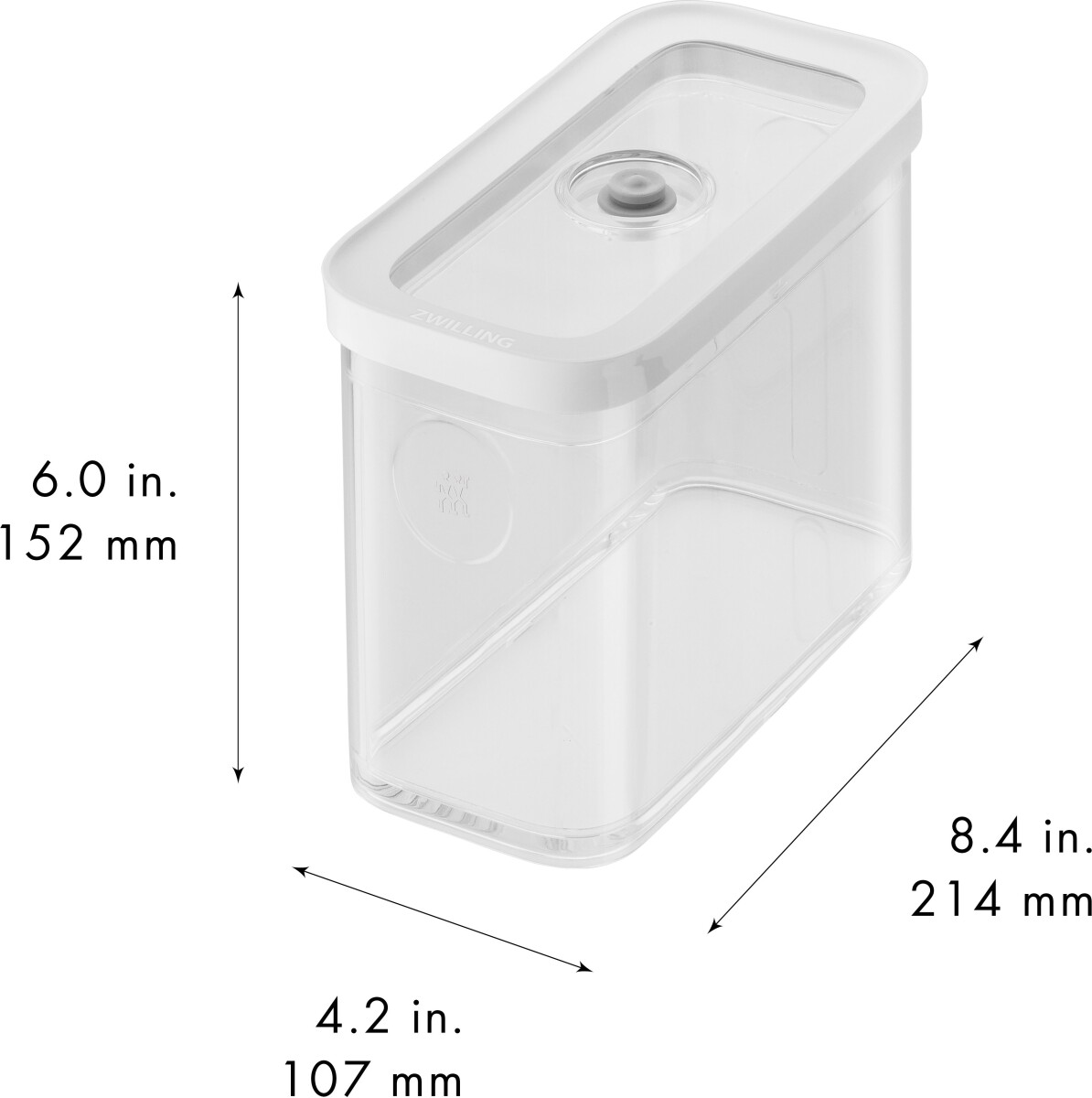Zwilling - Fresh Save Cube Vakuum Opbevaringsboks - 1 8 L