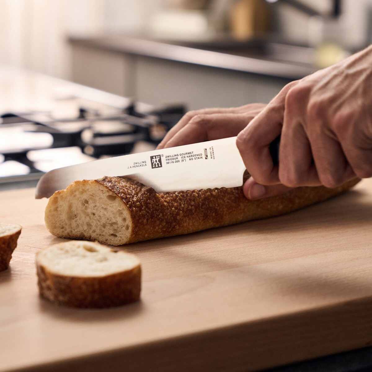 Zwilling - Gourmet Brødkniv - Black - 20 Cm