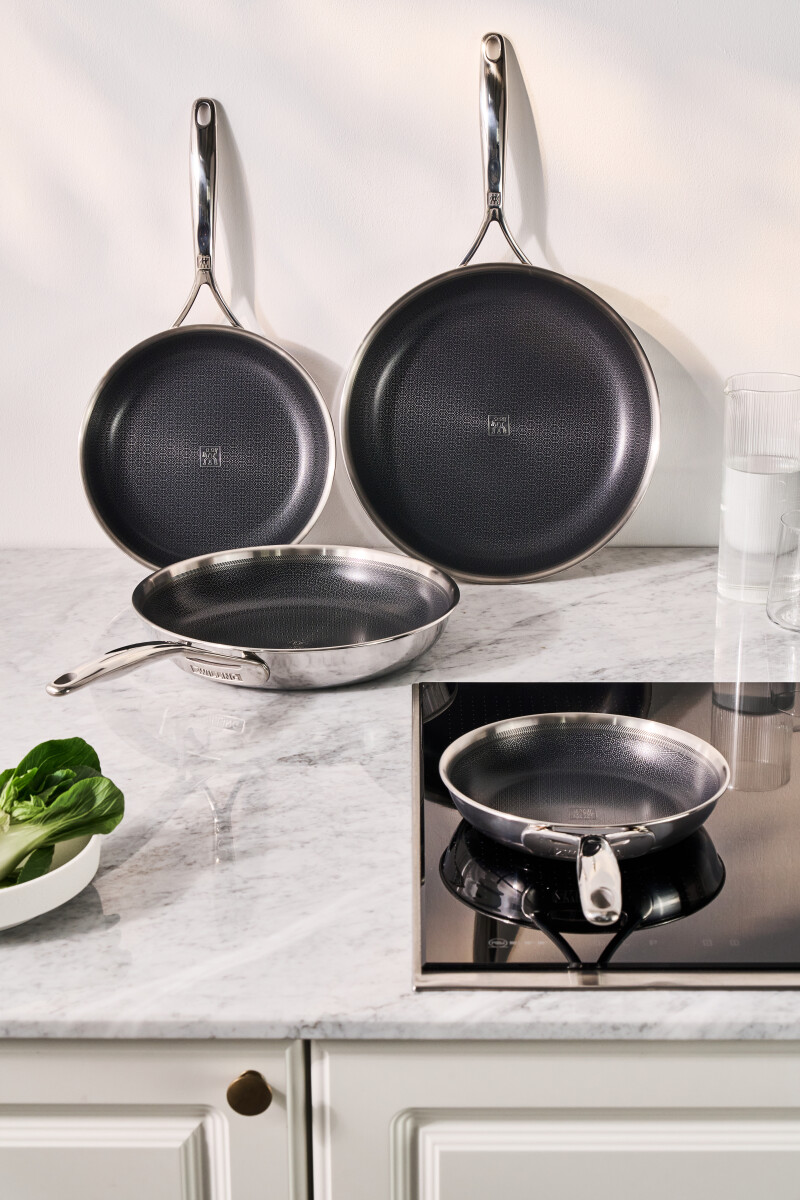 Zwilling - Peak Stegepandesæt - 1810 Rustfrit Stål - 20 Cm 24 Cm 28 Cm