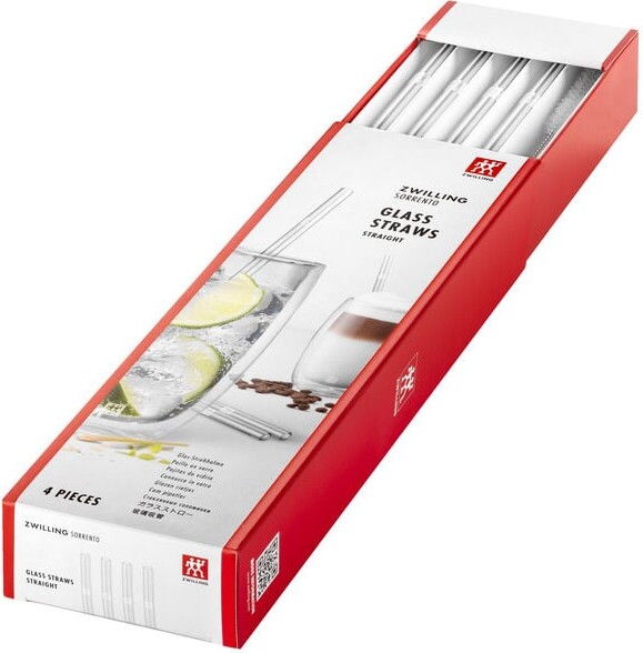 Zwilling - Sorrento Glasugerør - Lige - Sæt Med 4