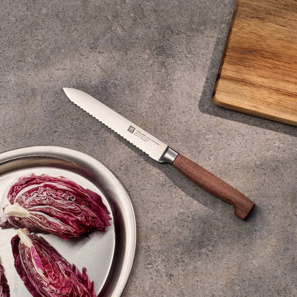 Zwilling - Vier Sterne Wood Tomatkniv - Brun - 13 Cm