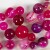 Agat Perler - Pink - Hulstr 0 9-1 Mm - 28Stk