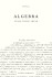Algebra