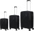 American Tourister - Niteline Suitcases - 3 Pcs - Midnight Black