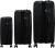 American Tourister - Niteline Suitcases - 3 Pcs - Midnight Black