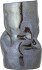 Bloomingville - Apio Vase - Sort - Stentøj - H 22 5 Cm