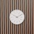 Arne Jacobsen - Bankers Vægur - 16 Cm - Hvid