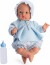 Asi - Koke Baby Dukke - Dreng - 36 Cm - Blåt Tøj Med Sutteflaske