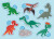 Auzou - Mine Første Klistermærker - Dinosaurer
