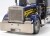 Tamiya - Rc Full Option - Grand Hauler Metal Blue Fjernstyret Lastbil - 1