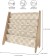 3 Sprouts - Bogreol Til Børn - Checkerboard Beige - 61X62X25 Cm