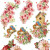 3D Motiver - Blomster Og Fugle - 21X30 Cm - 4 Ark