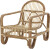 Bloomingville - Baal Loungestol - Natur - Rattan Flet
