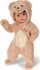 Babyborn Dukketøj - Bjørnedragt - 43 Cm
