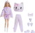 Barbie Jjp64 - Cutie Reveal Kitten Dukke - Sweet Bows - Mattel