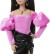 Barbie - Deluxe Style - Pink Top Og Sort Nederdel - Mattel Jjn76