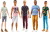 Barbie - Ken Fashionistas - Dukke - Assorteret - Mattel Dwk44