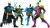 Batman Ninja S Weapon Warriors 15 Cm Assorterede