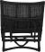 Bloomingville - Baz Loungestol - Sort - Rattan Flet