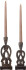Creative Collection - Bernie Lysestage - Brun - Mango Træ - 2 Stk
