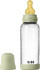 Bibs - Glass Baby Bottle Round Latex Medium Flow - Sage - 240 Ml