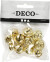 Bjælder - Ø 13 15 17 Mm - Guld - 12 Assorterede
