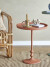 Bloomingville - Anjou Sidebord - Orange - Aluminium - Rundt