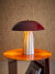 Bloomingville - Arvid Bordlampe - H 32 Cm - Stentøj Keramik - Rød