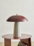 Bloomingville - Arvid Bordlampe - H 32 Cm - Stentøj Keramik - Rød