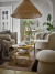 Bloomingville - Bocca Puf Med Opbevaring - Natur - Polyester