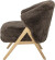 Bloomingville - Camino Loungestol - Indendørs - Brun - Gummitræ